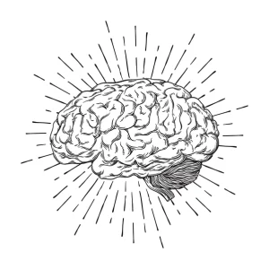 brain illustration- neurological research clinical studies