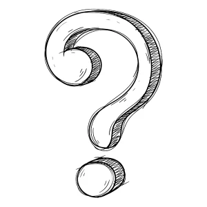 question mark illustration- clinical trials FAQs